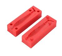 ZAICOLER Stampo per Esche Morbide Kit per la Creazione di Esche per Coda a Pagaia Personalizzato Rosso Premium per gli Appassionati di Pesca 1 cavità 6,2x2,7x2,1 Cm