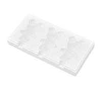 ZAICOLER Stampo per Gelato Macchina per Ghiaccio in Silicone Resistente Al Calore per Dolcetti Fatti in Casa Bianco 1 X Stampo (3° Orso)