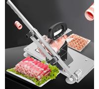 ZAICOLER Tagliacarne Manuale con Spessore Regolabile per la Casa o il ristorante. Affettatrice per Carne di Montone e Manzo in Acciaio Inossidabile (Affettatrice multifunzionale)