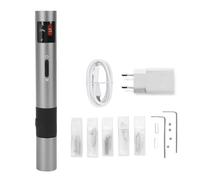 ZAICOLER Taglierina Ad Ultrasuoni, 40KHz 3 Livelli 30W OLED Portatile Palmare Lega di Alluminio Ti LED Strumento di Taglio della Luce con 50 Lame di Ricambio Tagliavetro Strumenti (Spina europea)