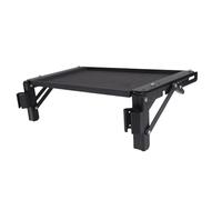 ZAICOLER Tavolo Pieghevole per Cassetta Degli Attrezzi Postazione di Lavoro Mobile Rivestimento in Gomma Banco da Lavoro con Ripiano Laterale Sicuro con Staffa in Lega di Alluminio