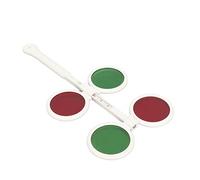 ZAICOLER Test Binoculare Regolabile con Luce a 4 Punti per la Soppressione degli Occhi e L'ambliopia per Adulti e Bambini Materiale ABS