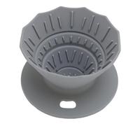 ZAICOLER Versare Sopra il Gocciolatore per caffè in Silicone Leggero e Portatile per Viaggi e Avventure All'aria Aperta - Materiale per Uso Alimentare Dal Design Compatto (GRAY)