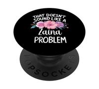 ZAINA Personalized Cute Flower Girls ZAINA Name PopSockets PopGrip Adesivo