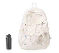 Zainetti per bambini e bambine, tracolla regolabile, impermeabile, cerniera | Zaino leggero per libri scolastici, comodo da viaggio, per donne, adolescenti, ufficio, aula, università, palestra