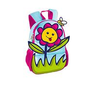 Zainetto Asilo 3D Pool Over Fiore Rosa per Bambini Spallacci Imbottiti Regolabili + Omaggio Portachiave paillettes