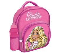 Zainetto asilo Cm. 30 deluxe con tasca anteriore e borraccia pvc - Barbie