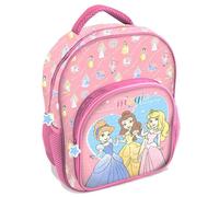 Zainetto asilo con tasca deluxe cm. 30x24x14 - Principesse