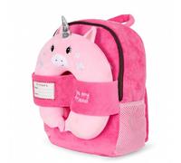 Zainetto Bambina Perletti Asilo Regalo Con Cuscino Unicorno Giocattolo