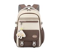 Zainetto Bambino Asilo - Zaino Scolastico Versatile Casual E alla Moda Coreano di Grande capacità per Studenti delle Scuole Superiori E Medie Unisex Perfetto per L'Uso Quotidiano (Brown One Size)