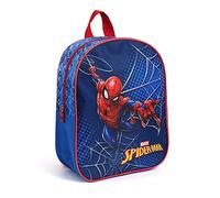 Zainetto Bambino con Spiderman per Asilo - Zaino Bimbo Marvel Spider Man per Viaggi e Tempo Libero - Piccola Cartella Scuola Materna Uomo Ragno Rosso Blu per Bambini 3 4 5 Anni - 30x24x10 cm