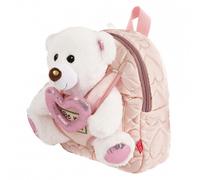 Zainetto Bambino Perletti Borsa a Spalla Sacca Con Peluche Orsetto Con Cuore