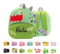 Zainetto Bambino Personalizzato con Nome Ricamato,Zaini Personalizzati per Bambini per Ragazze e Ragazzi, Regalo per l'ingresso a Scuola, 15 Stili di Sacchi Scuola per Animali (26cm x 24cm x 10cm)#8