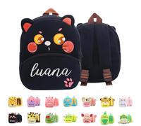 Zainetto Bambino Personalizzato con Nome Ricamato,Zaini Personalizzati per Bambini per Ragazze e Ragazzi, Regalo per l'ingresso a Scuola, 15 Stili di Sacchi Scuola per Animali (26cm x 24cm x 10cm)#9