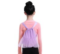 Zainetto da danza classica con comoda tracolla, viola | Design traspirante con cintura ergonomica per ballerini che trasportano scarpe e costumi per l'uso quotidiano e le uscite