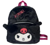 ZAINETTO DA PASSEGGIO KUROMI SANRIO IN PELUCHE BORSA 28CM DETTAGLI 3D E RICAMATI