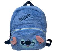 ZAINETTO DA PASSEGGIO STITCH DISNEY IN PELUCHE BORSA 28CM DETTAGLI 3D E RICAMATI