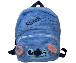ZAINETTO DA PASSEGGIO STITCH DISNEY IN PELUCHE BORSA 28CM DETTAGLI 3D E RICAMATI