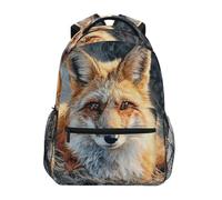 Zainetto Fox Nature Fall Daypack Per Office | Backpack leggero Zaino da scuola Resistente Zaino Per Office Computer Notebook