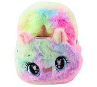 Zainetto in peluche per bambini Unicorno Arcobaleno 20 cm 3L
