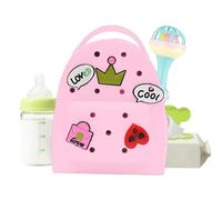 Zainetto in silicone con ciondolo - graziosa borsa da viaggio impermeabile, leggera e regolabile, accessorio alla per donne e ragazze, per attività all'aperto, spiaggia, scuola, mini attrezzatura