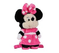 Zainetto peluche Bambina Disney mini zaino 28×18×11 cm con spallacci regolabili morbido 3D leggero soffice iea regalo (Minnie)