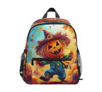 Zainetto per bambini con zucca spaventapasseri, zaino per bambini, asilo, scuola materna, borsa da viaggio per ragazza