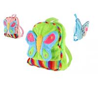 Zainetto per bambini in peluche Farfalla 23x28 cm
