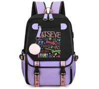 Zainetto per bambini - un regalo per gli amanti della musica | Zaino scolastico patchwork bicolore per ragazzi e ragazze, uno zaino scolastico leggero e capiente