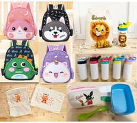 Zainetto personalizzabile con nome borraccia sacca set Scuola asilo portamerenda