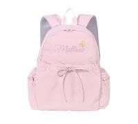 Zainetto Personalizzabile per Bambino e Bambina Zainetto Asilo con Nome Zaino Bambini Cadeau d'anniversaire de Rentrée Scolaire (C-Rosa)
