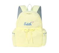 Zainetto Personalizzabile per Bambino e Bambina Zainetto Asilo con Nome Zaino Bambini Cadeau d'anniversaire de Rentrée Scolaire (C-Giallo)