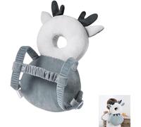 Zainetto protettivo per la testa del bambino, regolabile, con cuscinetti di sicurezza per bambini, regalo per poggiatesta (bianco e blu)