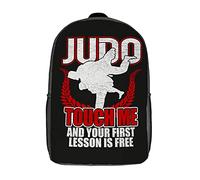 Zainetto Ragazzo Prima Lezione Di Judo Zaino Per Ragazzi Vintage Zaino Viaggio Impermeabile Zaino Università Per Scuola, Adulti, Trekking, 43X32X14Cm