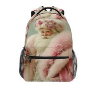 Zainetto Santa Claus Christmas Backpack Per Notebook | Daypack leggero Zaino Resistente Zaino da scuola Per Notebook Office Computer