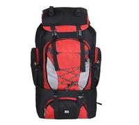Zaini 80L Zaino da campeggio Escursionismo Borsa Sport all'aria aperta Borse da viaggio Impermeabile Spalla Uomo Arrampicata Pesca Zaino(Red)