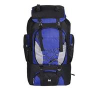 Zaini 80L Zaino da campeggio Escursionismo Borsa Sport all'aria aperta Borse da viaggio Impermeabile Spalla Uomo Arrampicata Pesca Zaino(Blue)
