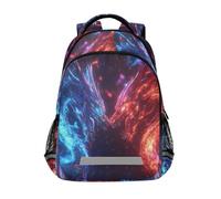 Zaini a doppio drago collisione per bambini borsa scuola zaino studente bookbag per ragazzi ragazze borsa casual, Collisione del Doppio Drago, Taglia unica