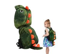 Zaini a forma di dinosauro 3D - Adorabile zaino peluche | Zaino animale cartone animato per bambini età prescolare con un design realistico, regalo morbido e leggero compleanno Pasqua o viaggio