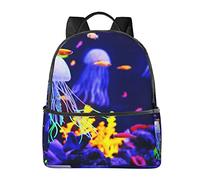 Zaini a tema tribù esotica per ragazze e ragazzi, borse per la scuola elementare, zaino per libri per scuola materna, Animale marino acquatico, One Size