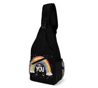 Zaini A Tracolla Antifurto Zaino A Tracolla Piccolo Per Lavoro, Campeggio, Running Be You Rainbow Lgbt Casual Sling Bag