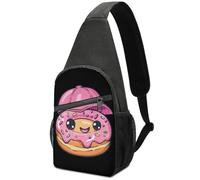 Zaini A Tracolla Antifurto Zaino Da Giorno Per Running, Lavoro, Scuola Cute Donut With Cap All'Aperto Zaino A Tracolla Piccolo