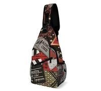 Zaini A Tracolla Unisex Daypack Per Scuola, Lavoro, Ciclismo Movie Theater Cinema Admit One Ticket Poliestere Sling Bag