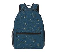 Zaini acquerellabili con razzi spaziali e stelle, zaini per laptop per viaggi e lavoro, borse leggere per libri per uomini e donne, Cielo notturno, One Size, Zaino daypack