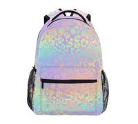 Zaini arcobaleno leopardato tie-dye per ragazze ragazzi zaino scuola bambini borse scuola leggera studente elementare college scuola viaggio borsa a tracolla, Come mostrato, Taglia unica