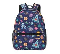 Zaini astronauta e razzo per ragazze e ragazzi, zaini per laptop adatti a notebook da 15,6 pollici per viaggi/lavoro/regali, zaini scolastici leggeri per uomini e donne