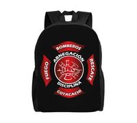 Zaini Bomberos Vigile del Fuoco per Donne Uomini Studenti Universitari Bookbag Adatto 15 Pollici Laptop Pompiere Vigile del Fuoco Soccorso Viaggi Per Tempo Libero Regali Per Le Vacanze All'aperto