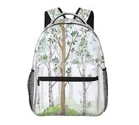 Zaini con acquarello della foresta delle fate, zaini per laptop per viaggi e lavoro, borse leggere per libri per uomini e donne