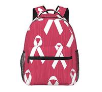 Zaini con cactus deserto cactus, zaini per computer portatili per viaggi e lavoro, borse leggere per libri per uomini e donne, Cancro al seno, One Size, Zaino daypack