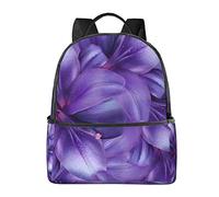 Zaini con cavallo e cavallo nero per ragazze e ragazzi, borse scuola elementare scuola materna librerie zaino per la scuola, Fiori Di Giglio Viola, One Size